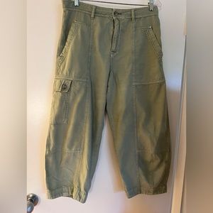 Wide leg cargo pants